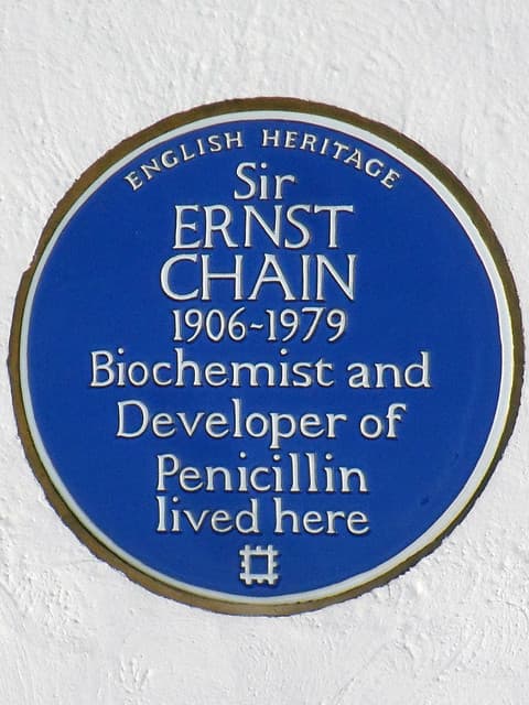 Ernst Chain blue plaque