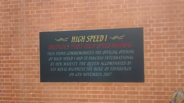 Elizabeth II and Philip Mountbatten black plaque