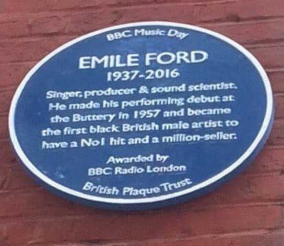 Emile Ford blue plaque