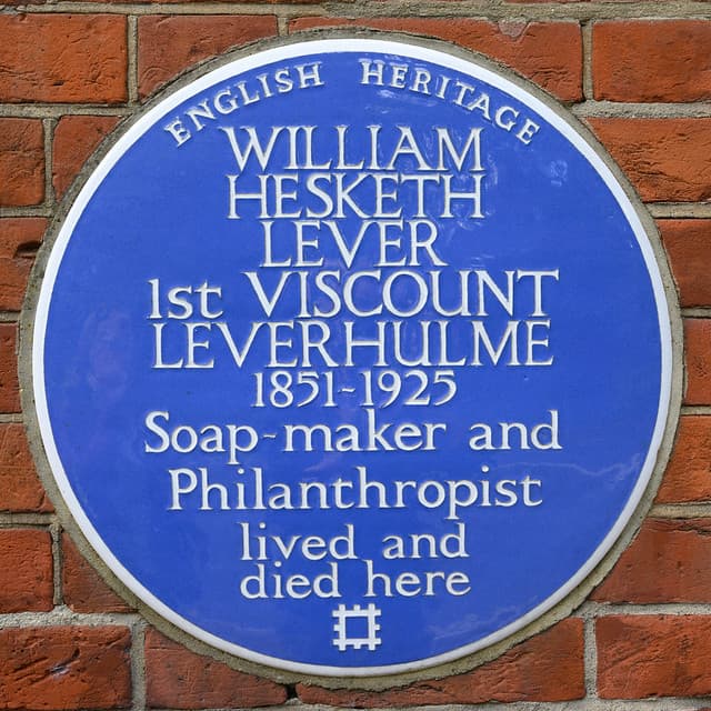 William Lever blue plaque