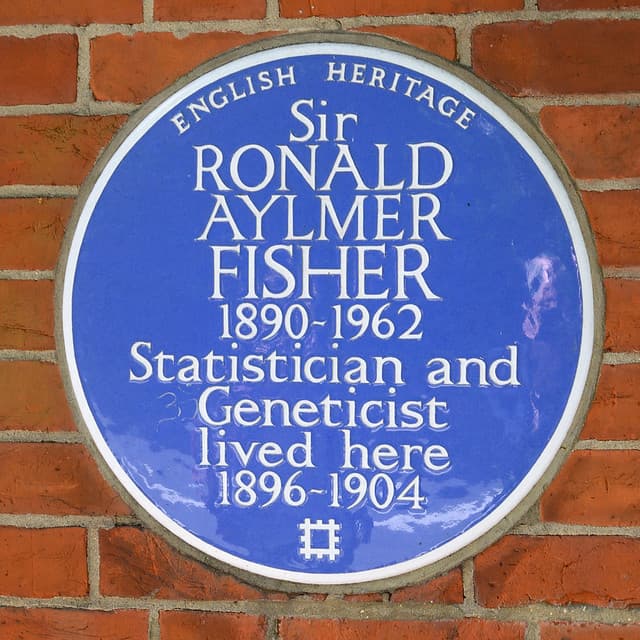 Ronald Fisher blue plaque