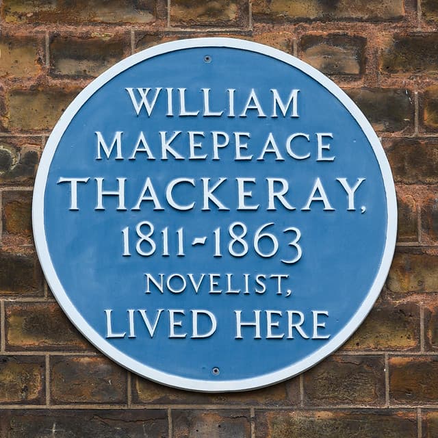 William Makepeace Thackeray blue plaque