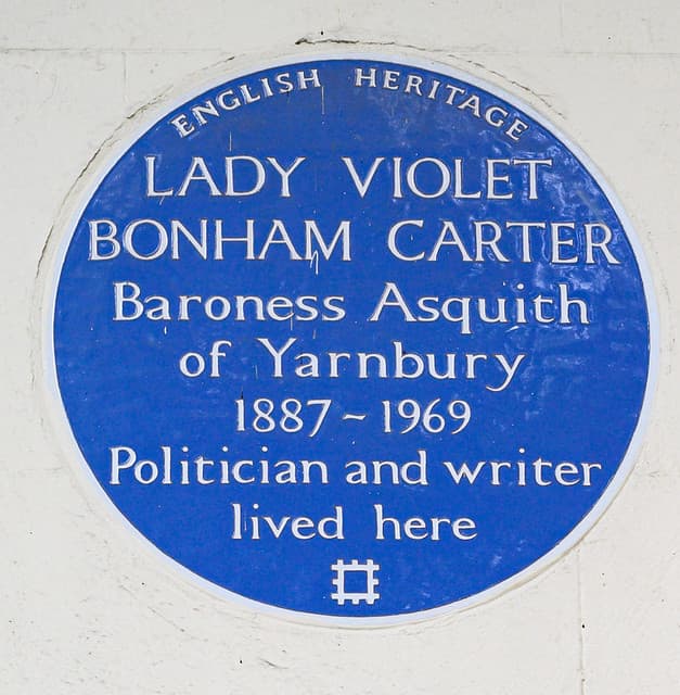 Violet Bonham Carter blue plaque
