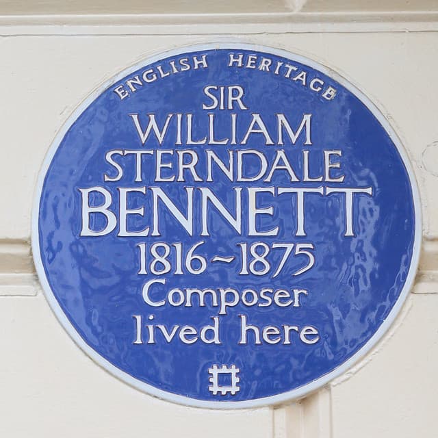 William Sterndale Bennett blue plaque