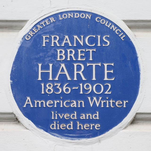 Francis Bret Harte blue plaque