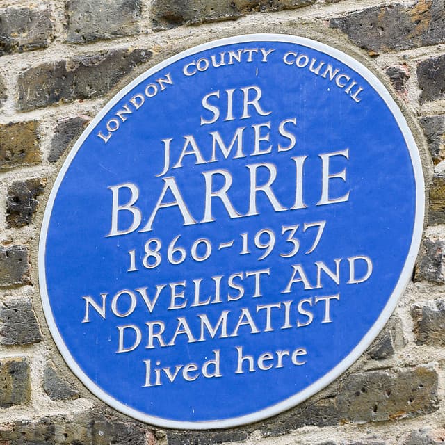 J. M. Barrie blue plaque