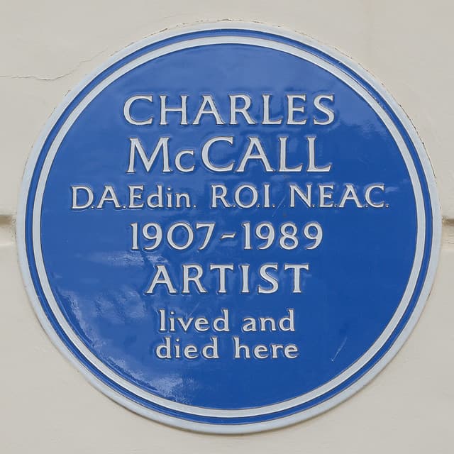 Charles McCall blue plaque