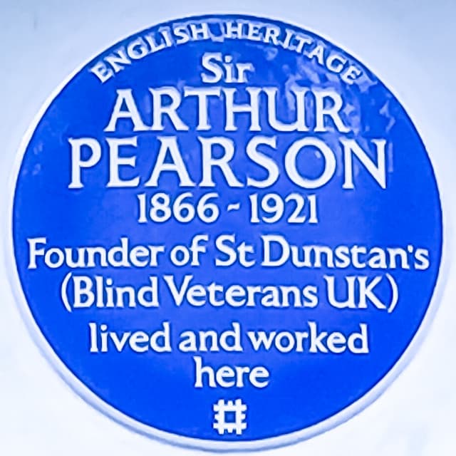 Arthur Pearson blue plaque