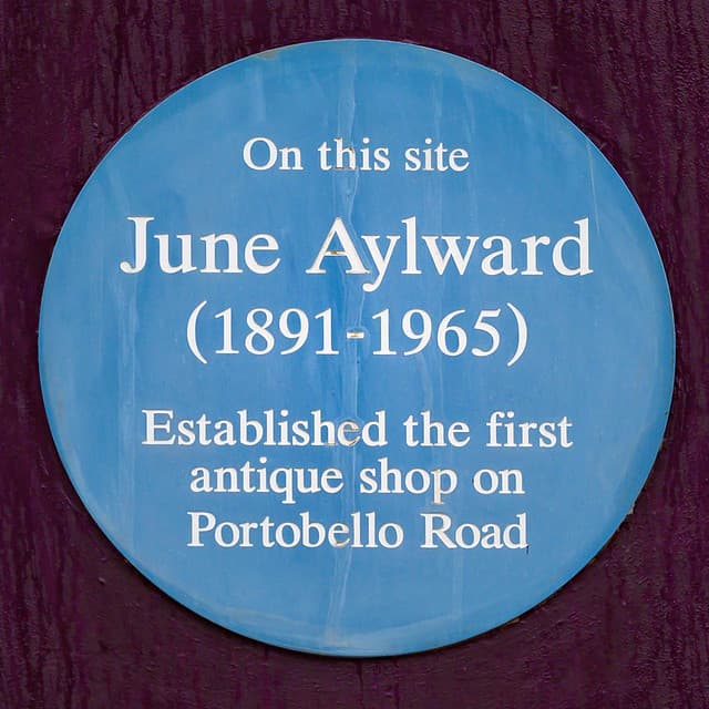June Aylward blue plaque