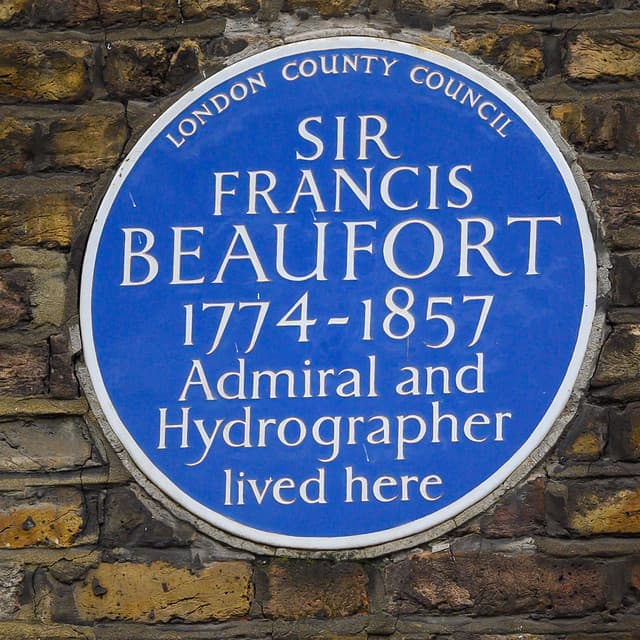 Francis Beaufort blue plaque