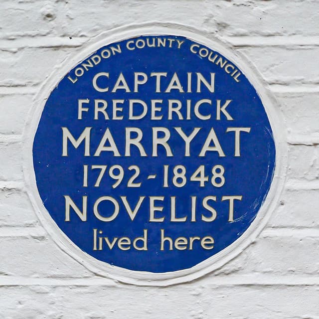 Frederick Marryat blue plaque
