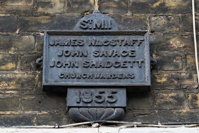 James Wagstaff, John Savage, and John Shadgett black plaque