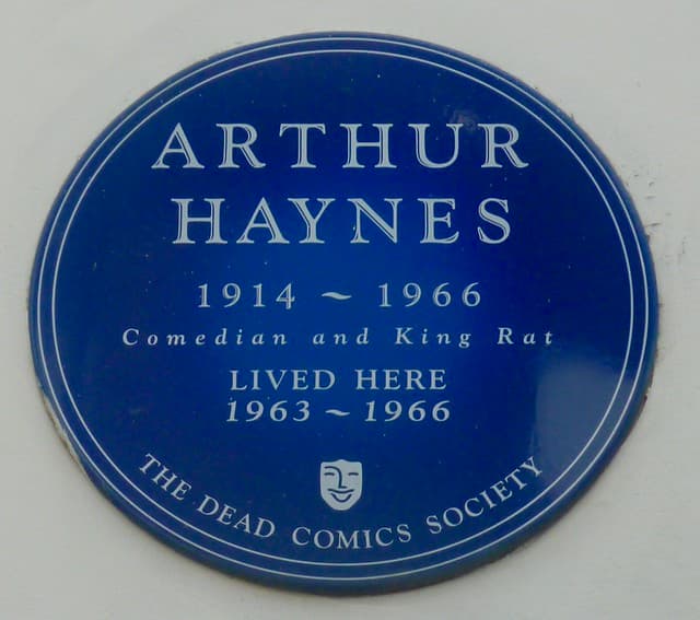 Arthur Haynes blue plaque