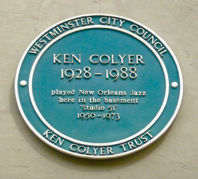Ken Colyer blue plaque