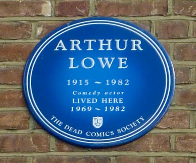 Arthur Lowe blue plaque