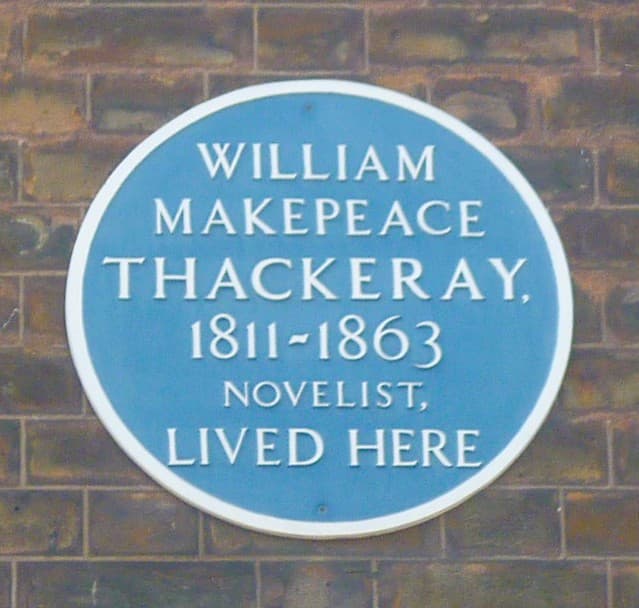 William Makepeace Thackeray blue plaque