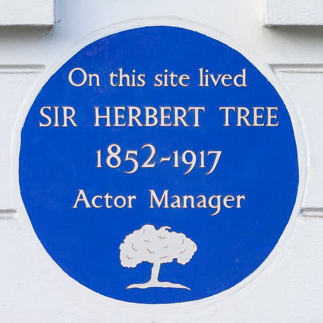Herbert Beerbohm Tree blue plaque