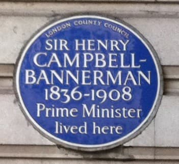 Henry Campbell-Bannerman blue plaque