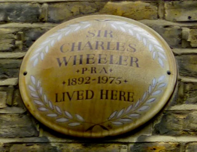 Charles Wheeler gold plaque