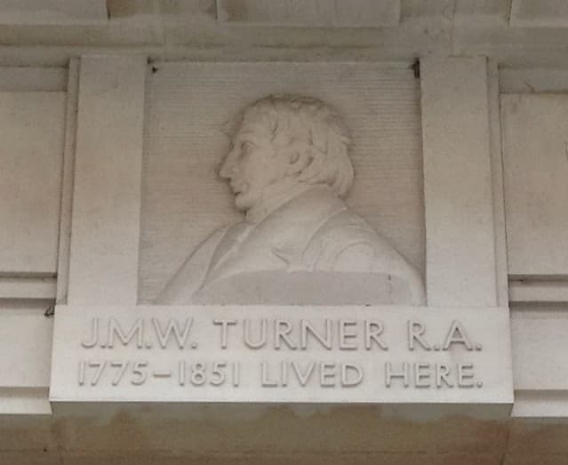 Joseph Mallord William Turner stone plaque