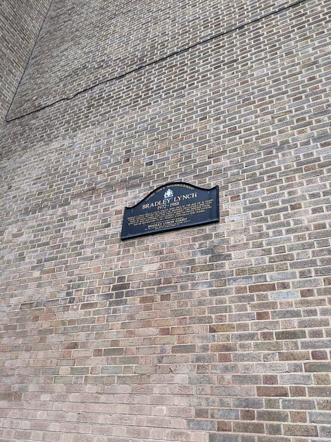 Bradley Lynch bronze plaque
