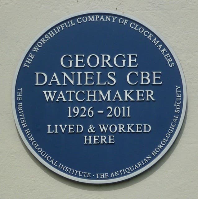 George Daniels blue plaque