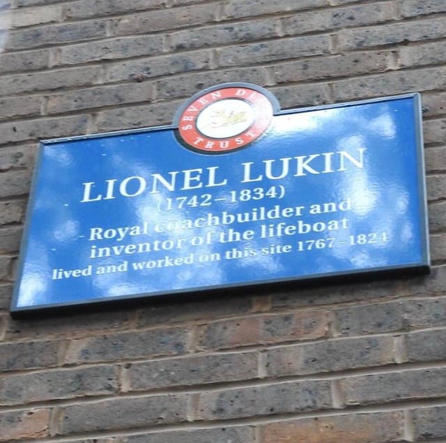 Lionel Lukin blue plaque