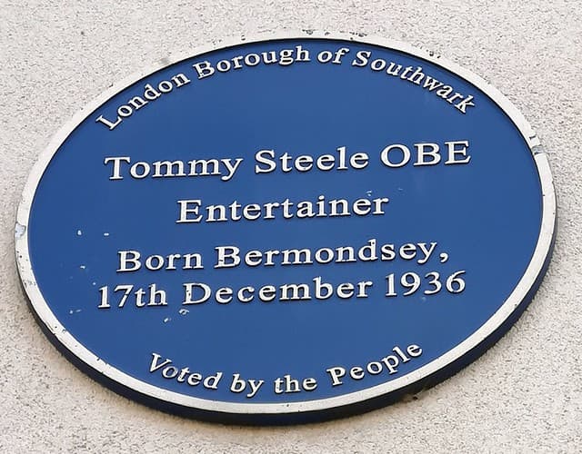Tommy Steele blue plaque