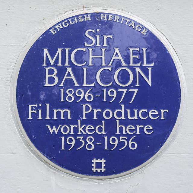 Michael Balcon blue plaque