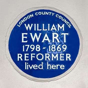 William Ewart blue plaque