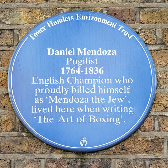 Daniel Mendoza blue plaque