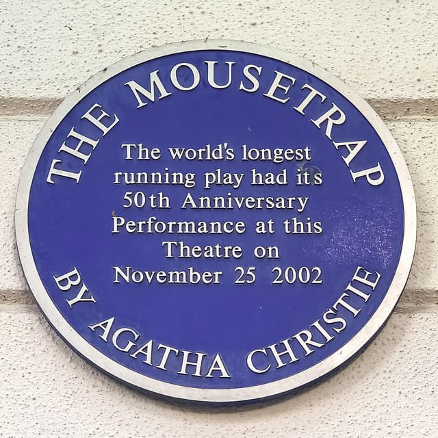 The Mousetrap blue plaque