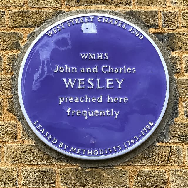 John Wesley and Charles Wesley blue plaque