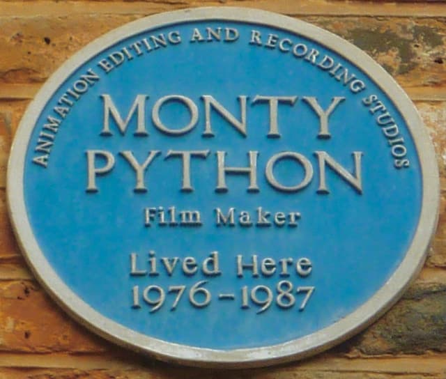 Monty Python blue plaque