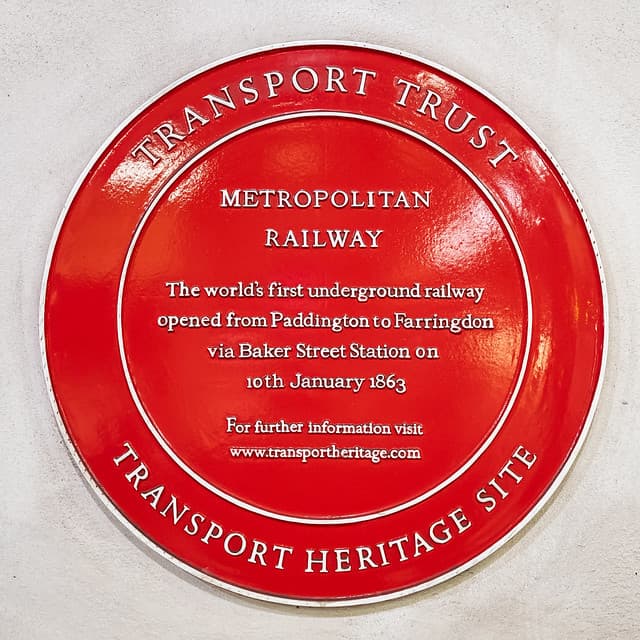 Metropolitan Railway red plaque