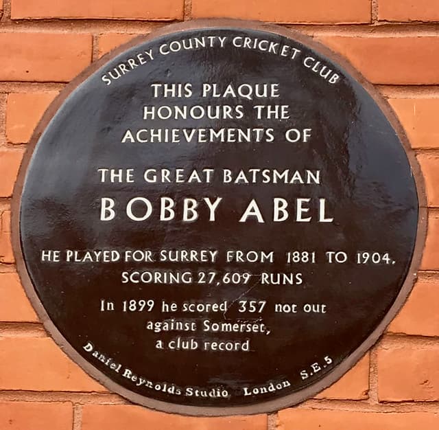 Bobby Abel brown plaque