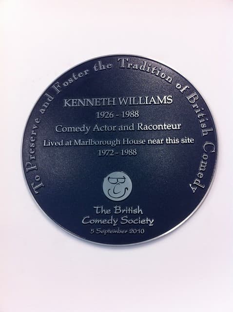 Kenneth Williams blue plaque