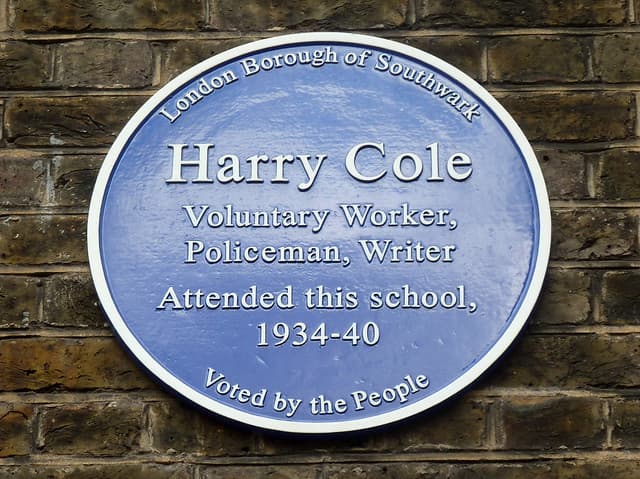Harry Cole blue plaque