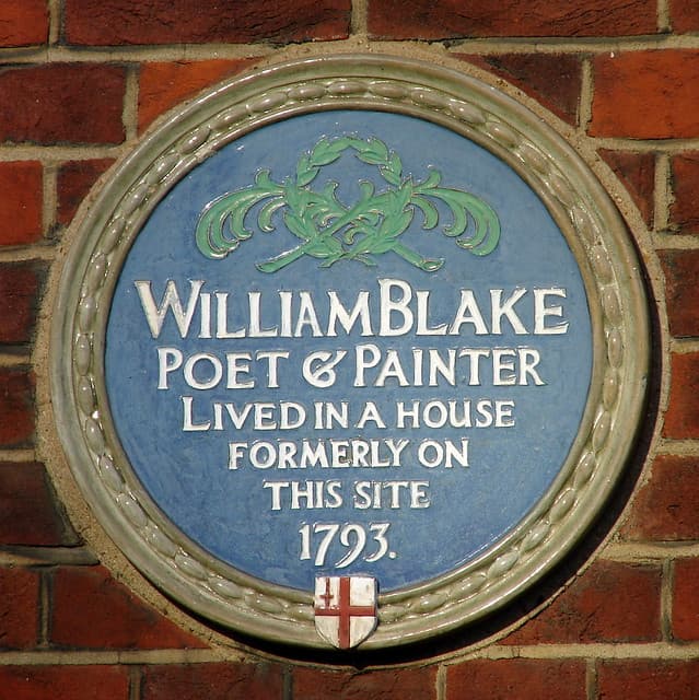 William Blake blue plaque