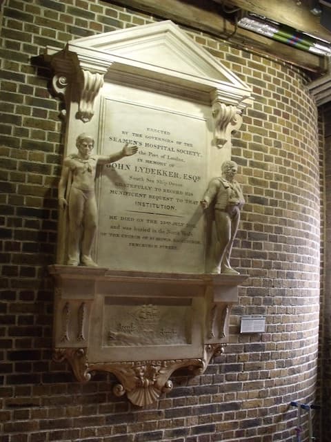 John Lydekker marble plaque