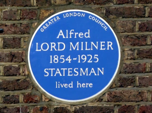 Alfred Milner blue plaque