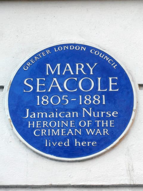 Mary Seacole blue plaque