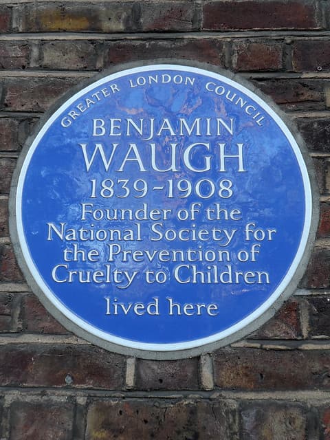 Benjamin Waugh blue plaque