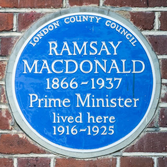 James Ramsay Macdonald blue plaque