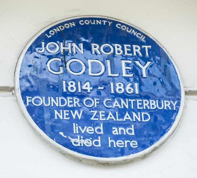 John Robert Godley blue plaque
