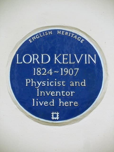 William Thomson blue plaque