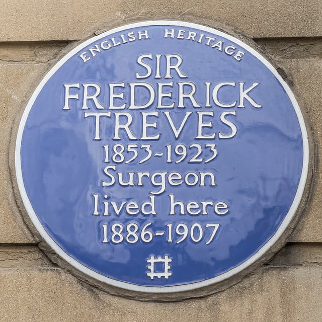 Frederick Treves blue plaque