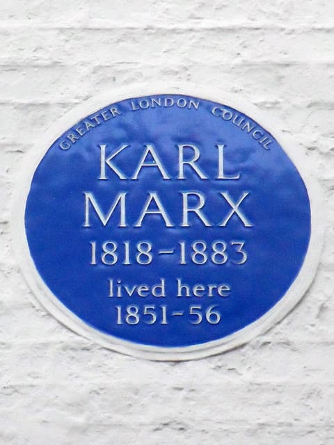 Karl Marx blue plaque