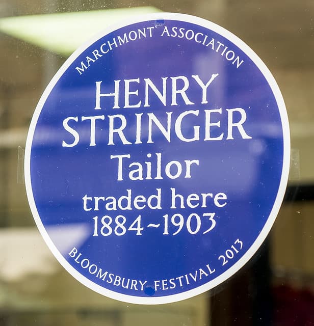 Henry Stringer blue plaque
