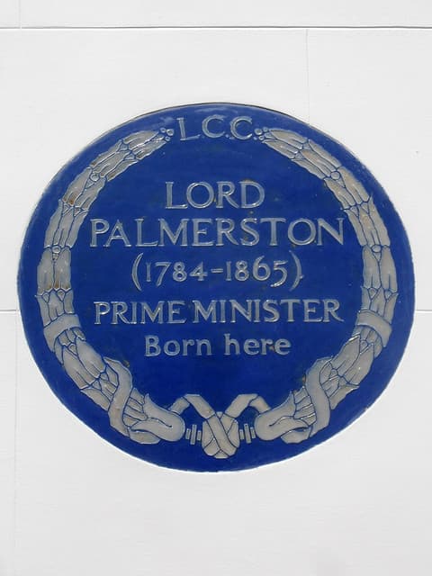 Henry John Temple blue plaque